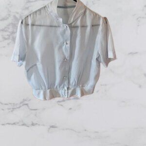 Vintage Handmade Silk Top - New Without Tags